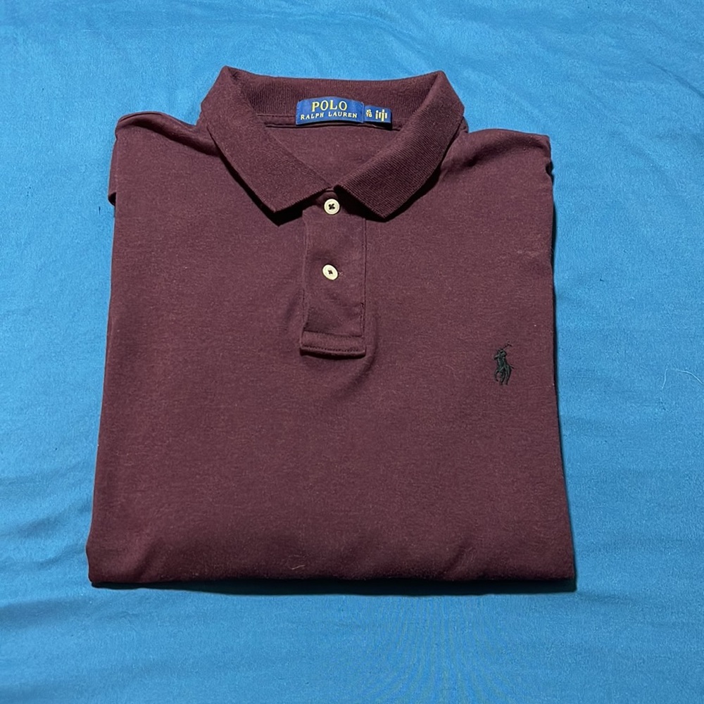 XL Burgundy Ralph Lauren Polo Shirt